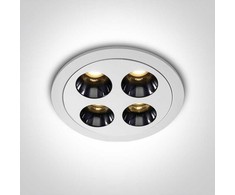 10W LED įleidžiamas šviestuvas, baltas, 3000K, 10110H/W/W