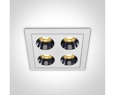 10W LED įleidžiamas šviestuvas, baltas, 3000K, 50110H/W/W