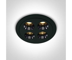 10W LED įleidžiamas šviestuvas, juodas, 3000K, 10110H/B/W