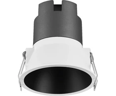 10W LED įleidžiamas šviestuvas SPOT, baltos/juodos sp., 3000K