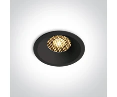 10W LED įleidžiamas šviestuvas su filtru nuo akinimo, juodas, 3000/3500/4000K, 10110DH/B/V