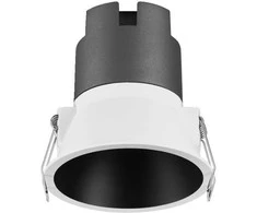 Bikuvalt 10W LED įleidžiamas šviestuvas TWIST PRO 93mm, baltos/juodos sp., 3000K