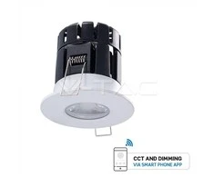 Bikuvalt 10W LED įleidžiamas šviestuvas V-TAC, IP65, dimeriuojamas, valdomas bluetooth ryšiu