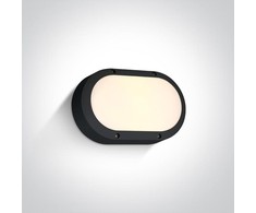 Sieninis šviestuvas 10W LED sieninis lauko šviestuvas, juodas, 3000K, 67442B/B/W