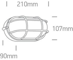 10W LED sieninis lauko šviestuvas, juodas, 3000K, 67444C/B/W