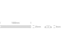 10W LED lentynų šviestuvas, 3000K, 38110/W