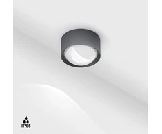 10W LED lubinis šviestuvas BUBBLE, grafito sp., 3000K, IP65
