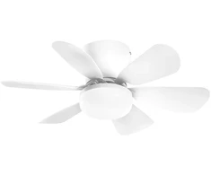 10W LED lubinis šviestuvas - ventiliatorius WIND, baltas, CCT, dimeriuojamas