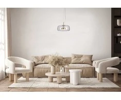 Lubinis šviestuvas 10W LED pakabinamas šviestuvas CASTE, aukso sp./skaidrus, 3000K