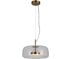 10W LED pakabinamas šviestuvas CASTE, aukso/dūmų sp., 3000K