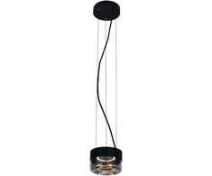 10W LED pakabinamas šviestuvas ECLIPSE, juodos/dūmų sp., 2700K, C4029090N