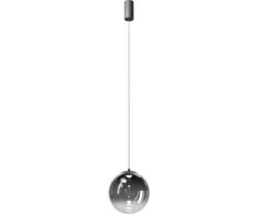 10W LED pakabinamas šviestuvas IRIDES, juodos/dūmų sp., 2700K, 01-4093