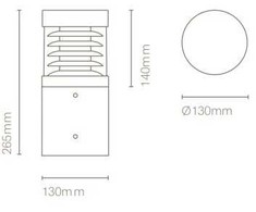 10W LED pastatomas lauko šviestuvas MERCAT, antracito sp., 3000/4000K, IP65