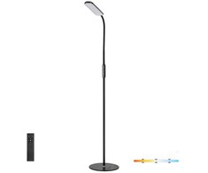 10W LED pastatomas šviestuvas TEILO, juodas, 3000/4000/6500K, dimeriuojamas