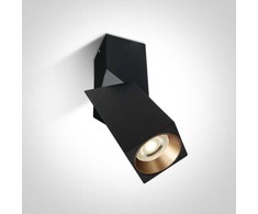 Lubinis šviestuvas 10W LED paviršinis šviestuvas, juodas, GU10, 12105E6/B