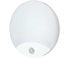 10W LED plafonas ORBIS, baltas, 4000K, IP44, su judesio davikliu