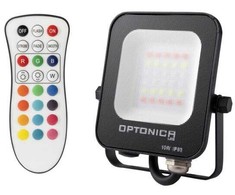 10W LED prožektorius, juodas, RGB