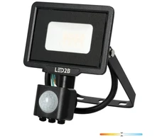 10W LED prožektorius MHC, juodas, 4000K, su judesio davikliu