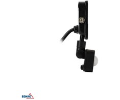 Bemko 10W LED prožektorius su judesio davikliu KASTEL, juodas, 6000K, IP65