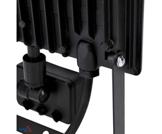 Kafler 10W LED prožektorius su judesio davikliu KASTEL, juodas, 6500K, IP65