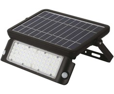 10W LED prožektorius su saulės baterija ir judesio davikliu MHC, juodas, 4000K