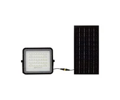 V-tac 10W LED prožektorius su saulės baterija, juodas, 4000K