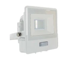 Samsung 10W LED prožektorius V-TAC, baltu korpusu, 4000K, su judesio davikliu