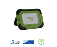 Samsung 10W LED prožektorius V-TAC, USB jungtimi pakraunamas, 4000K (natūraliai balta), su SOS funkcija.