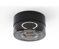 Sieninis šviestuvas 10W LED sieninis fasado šviestuvas ECLIPSE, juodos/dūmų sp., 2700K, IP65, A4029090N
