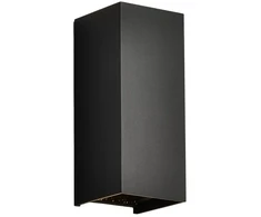 Sieninis šviestuvas 10W LED sieninis fasado šviestuvas, juodas, 2700/3200/4000K, IP65, šviečia į viršų ir į apačią