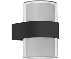 Sieninis šviestuvas 10W LED sieninis fasado šviestuvas MARTI, juodas, 3000K