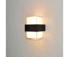 10W LED sieninis fasado šviestuvas MARTI, juodas, 3000K