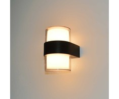 Sieninis šviestuvas 10W LED sieninis fasado šviestuvas MARTI, juodas, 3000K