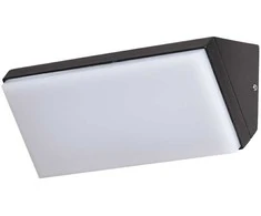 10W LED sieninis fasado šviestuvas NAVE 3K, juodas, 3000K