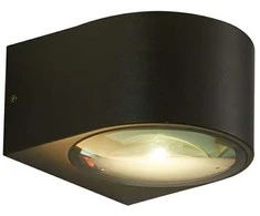 10W LED sieninis fasado šviestuvas PESARO 4K, juodas, 4000K
