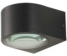 10W LED sieninis fasado šviestuvas PESARO 4K, juodas, 4000K