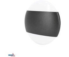 Sieninis šviestuvas Bemko 10W LED sieninis fasado šviestuvas VALANT, grafito sp., 4000K, IP65