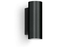 10W LED sieninis šviestuvas AGO APPLIQUE U&amp;D, juodas, 3000K, 40°, IP66, dimeriuojamas, šviečia į viršų ir į apačią