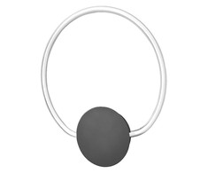 10W LED sieninis šviestuvas AURA, tamsiai pilkas, 3000K
