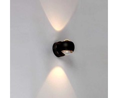 V-tac 10W LED sieninis šviestuvas, juodas, 3000K, šviečia į viršų ir į apačią
