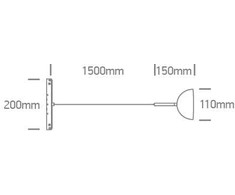 10W LED šviestuvas į magnetines sistemas MINI/MIDI/MAXI/P&amp;P, baltas, 3000/4000K, 48V, 110°, DALI, 42142L/W/V