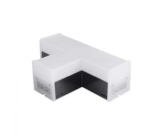 V-tac 10W LED T formos linijinio šviestuvo sujungimas, juodas, 6500K