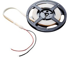 10W/m LED COB juosta, 24V, 3000K, 5m ritė, IP65