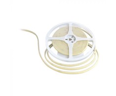V-tac 10W/m LED COB juosta, 320LED/m, 24V, gintaro sp. šviesa, IP67, 5 metrų ritė