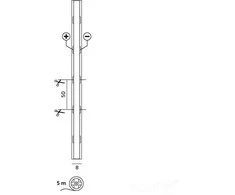 10W/m LED COB juosta PREMIUM, 4000K, IP65, 24V, 320LED/m, 5m ritė