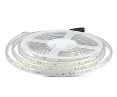 V-tac 10W/m LED juosta, 60 LED/m, 3000K, IP65, 5 metrų ritė