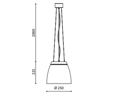 10W pakabinamas šviestuvas SALT MINI, 3000K, baltas