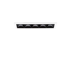 Ideal Lux 10W recessed lamp 5 lights LIKA, 3000K, transparent