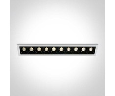 10x2W LED įleidžiamas šviestuvas, baltas, 3000K, 50902B/W/W