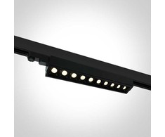 10x5W LED linijinis bėgelio šviestuvas, juodas, 3000K, 65024T/B/W